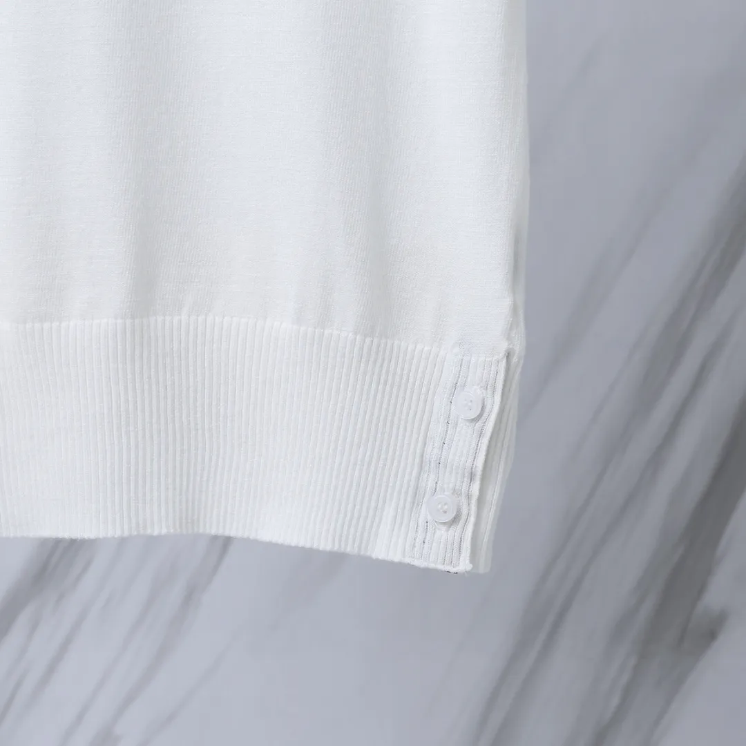 ：M 27（TB T ） THOM BROWNE TB T Classic Breathable Authentic Quality + Authentic + Same Style Size：0/1/2/3/4 ：White/Black/Navy Blue/Light Gray/Dark Gray